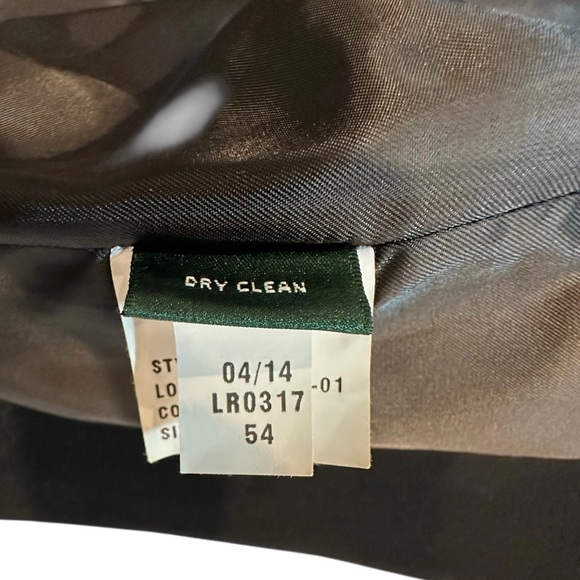 Lauren Ralph Lauren Coat Women’s Wool Cashmere Open Black Pea Coat ~ Size 14 - Picture 7 of 11